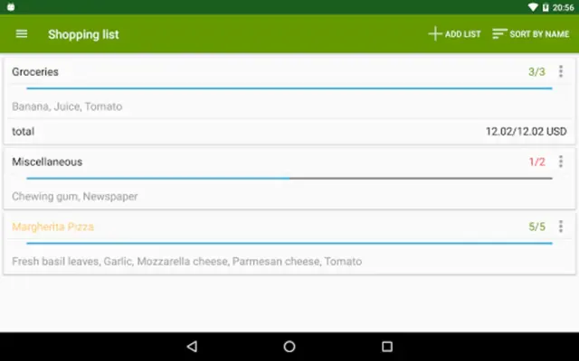 Shopping list android App screenshot 10