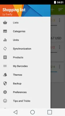 Shopping list android App screenshot 14