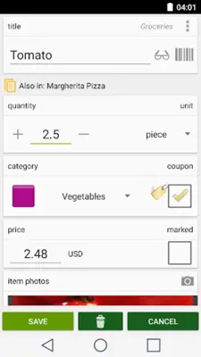 Shopping list android App screenshot 16