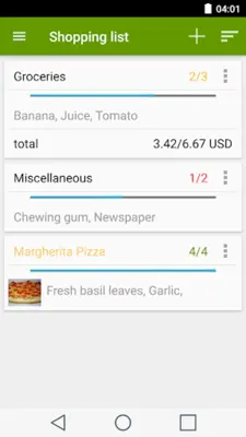 Shopping list android App screenshot 18