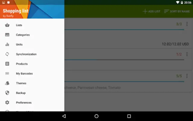 Shopping list android App screenshot 8